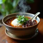 Vietnamese black bean soup