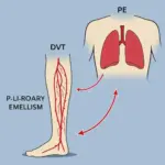 Blood Clot Traveling Through Bloodstream