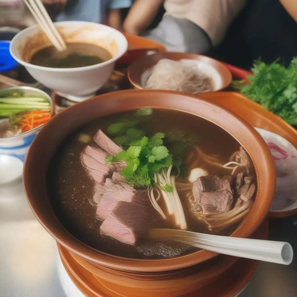 Boat noodles in Bangkok