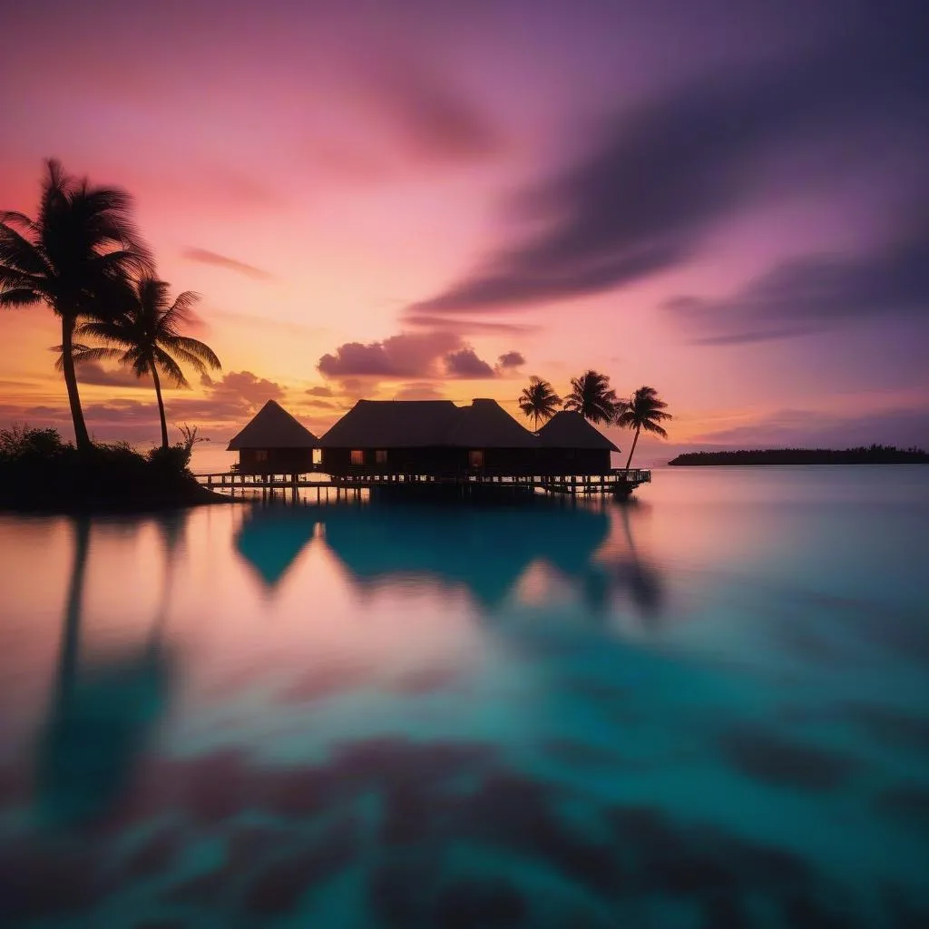 Magical Bora Bora Sunset