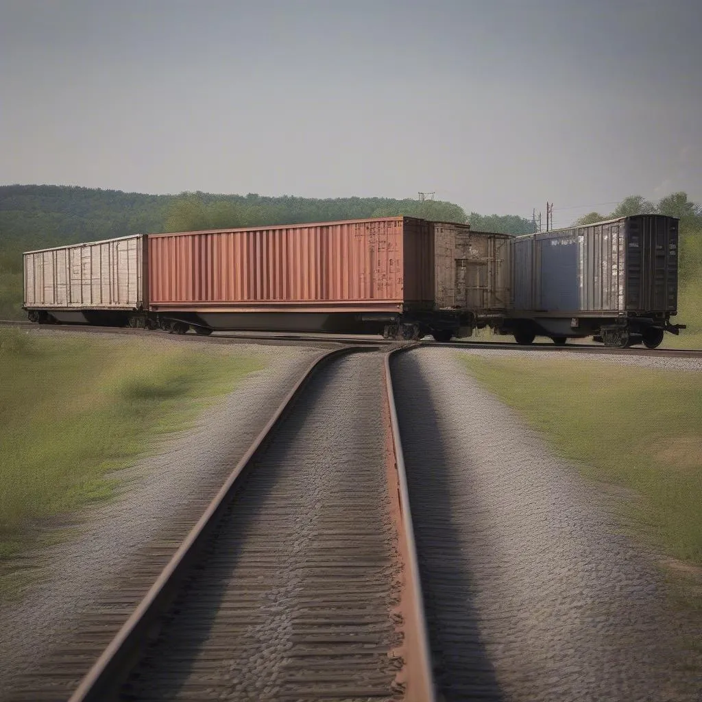 Freight train boxcar momentum