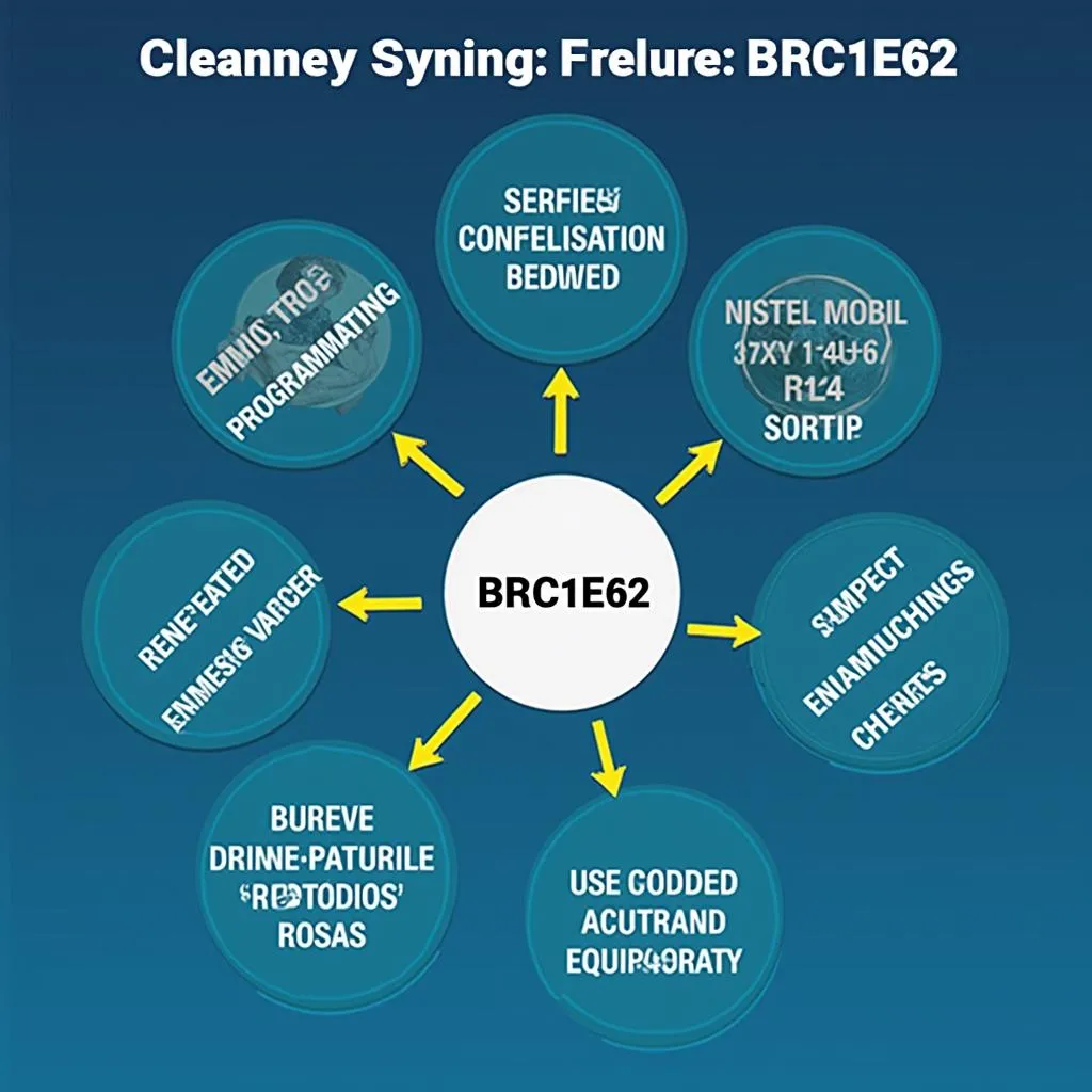 Diagram illustrating the key features and benefits of the BRC1E62 control unit