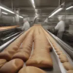 Bread factory production line