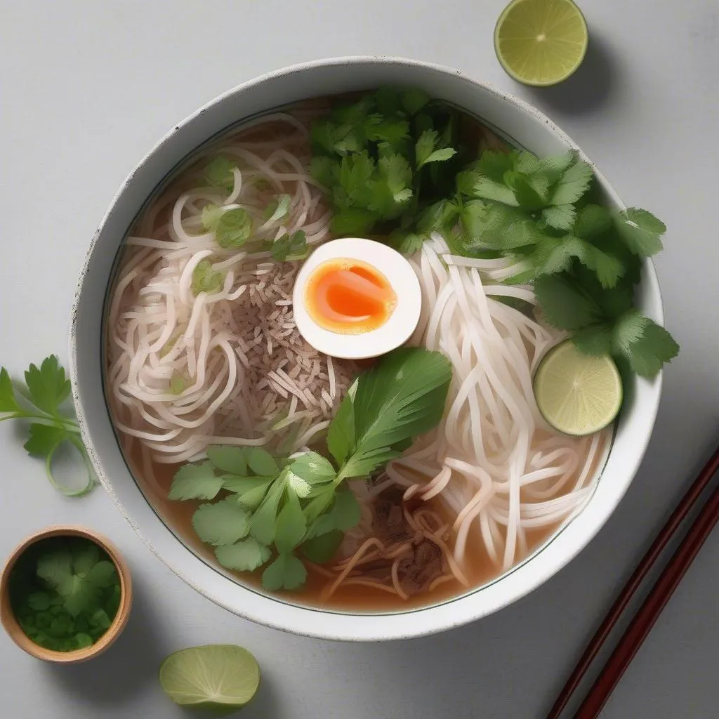 Pho with brown rice noodles