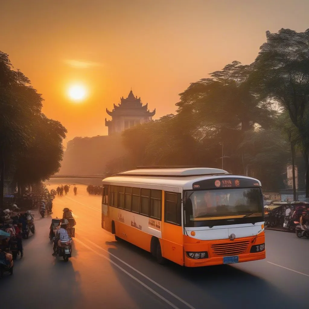 Bus travel in Hanoi