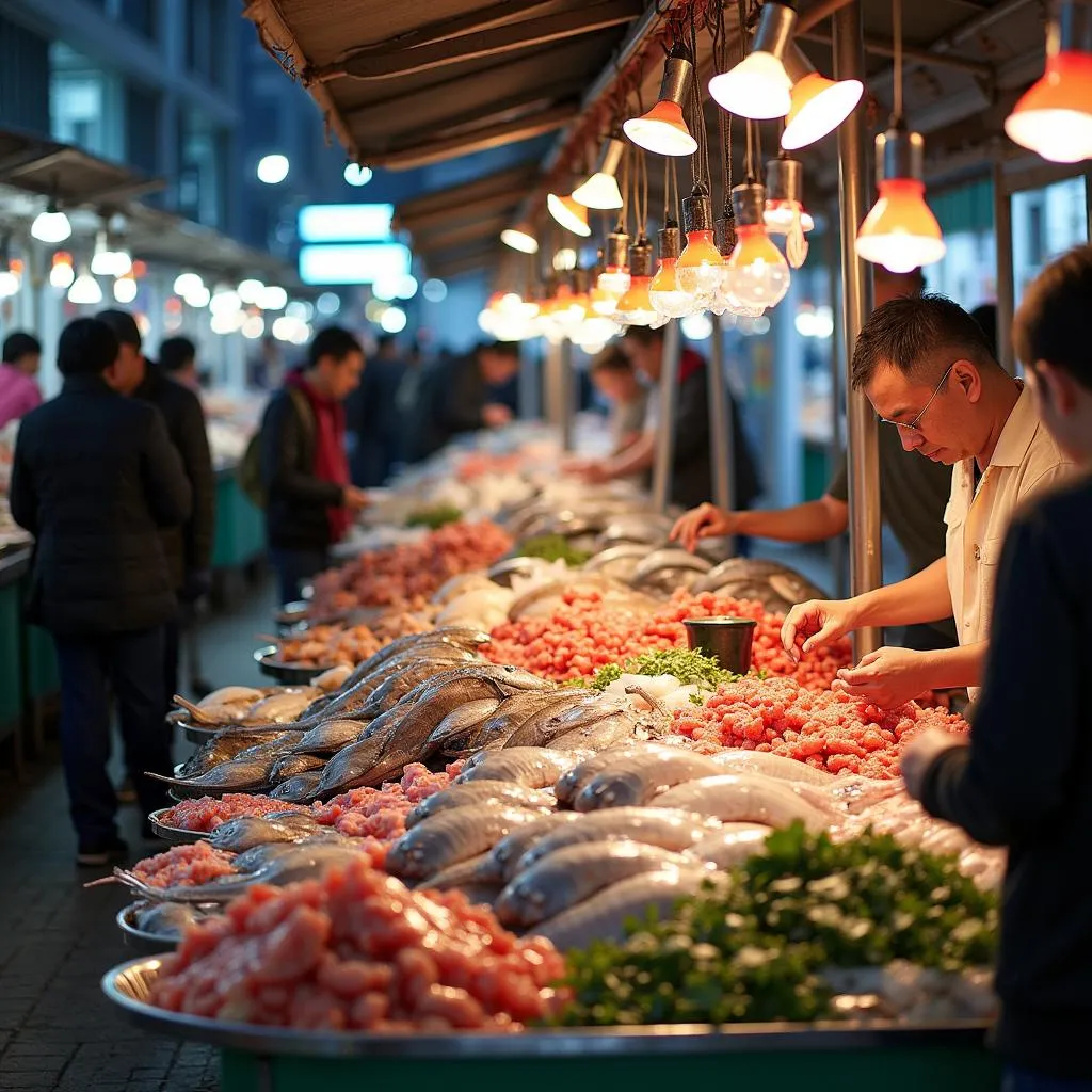 Jagalchi Fish Market bustling scene