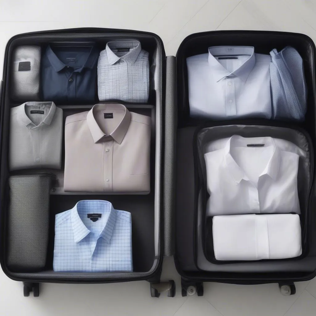 Packing cubes for business trips