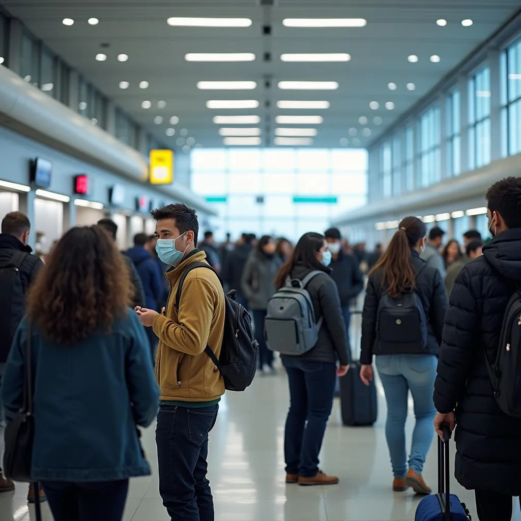 Busy Airport Terminal