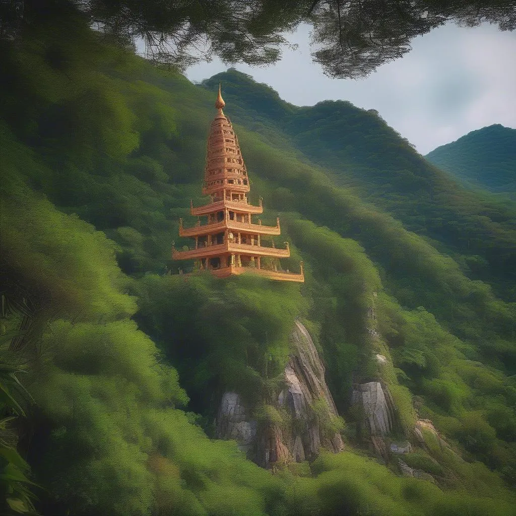 Buu Long Mountain Pagoda with its serene beauty