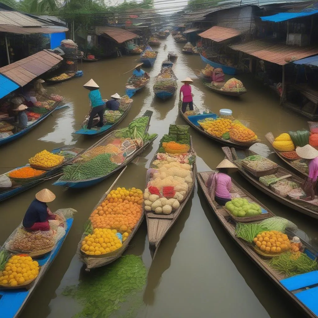 Cai Be Floating Market