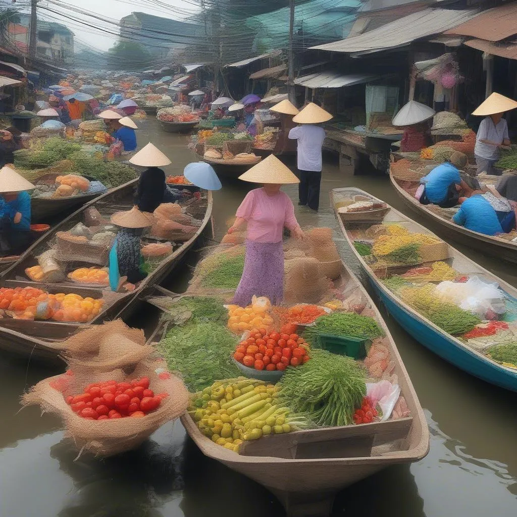 Cai Rang Floating Market