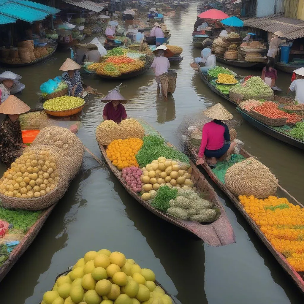 Cai Rang Floating Market