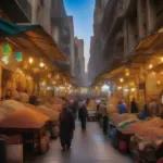 Bustling Khan el-Khalili Market in Cairo