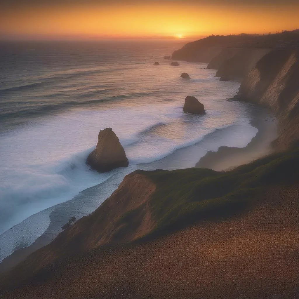 California Coastline Sunset