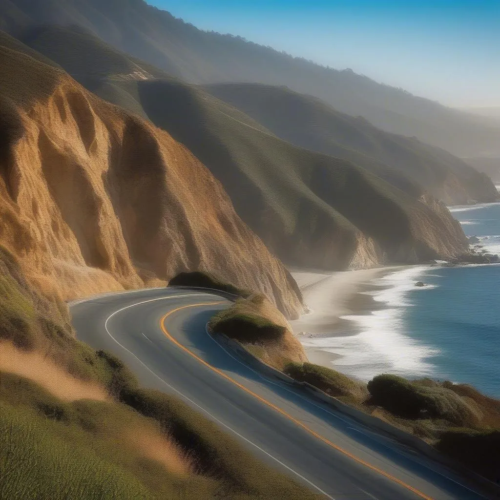 Scenic drive along California Highway One