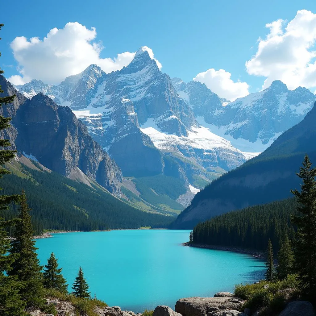 Canadian Rocky Mountains landscape