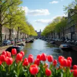 Amsterdam Canals in April