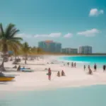 Cancun Beach Scene