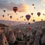 Hot air balloons over Cappadocia