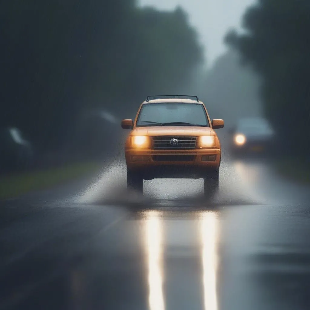 Driving in the rain