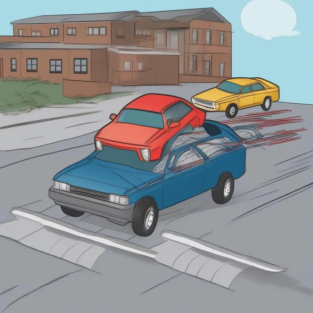 Forces acting on a car in motion