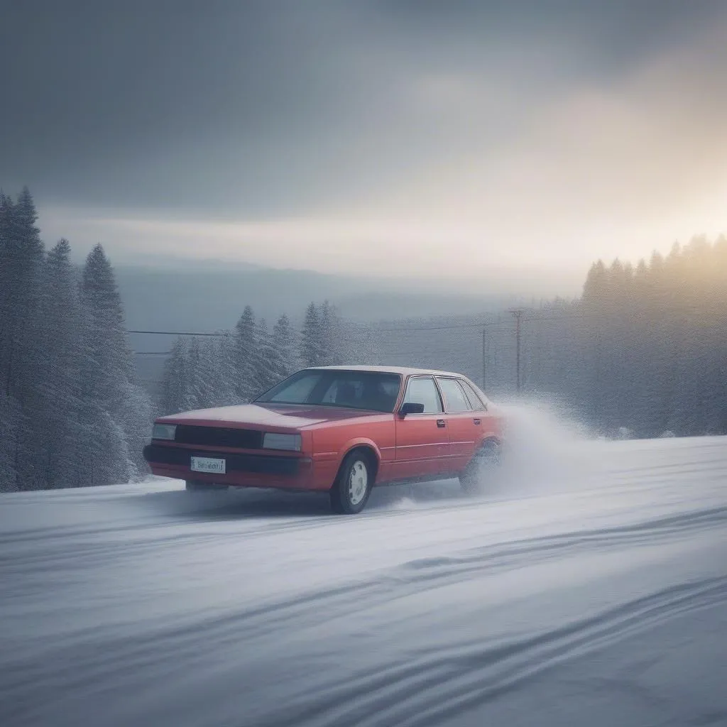 Car with Winter Tires