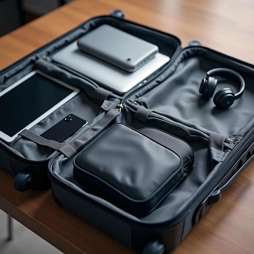 Packing essential electronics in carry-on luggage for safe air travel