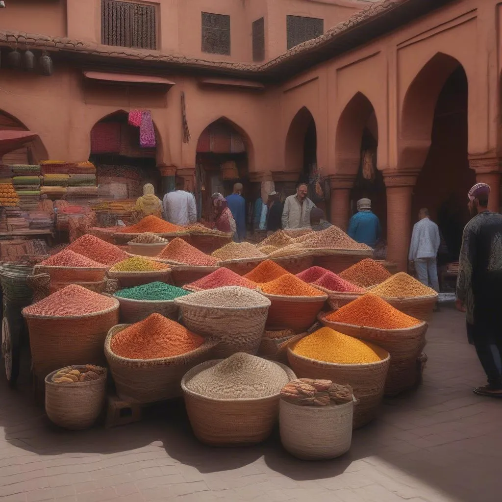 Vibrant Marrakech Market