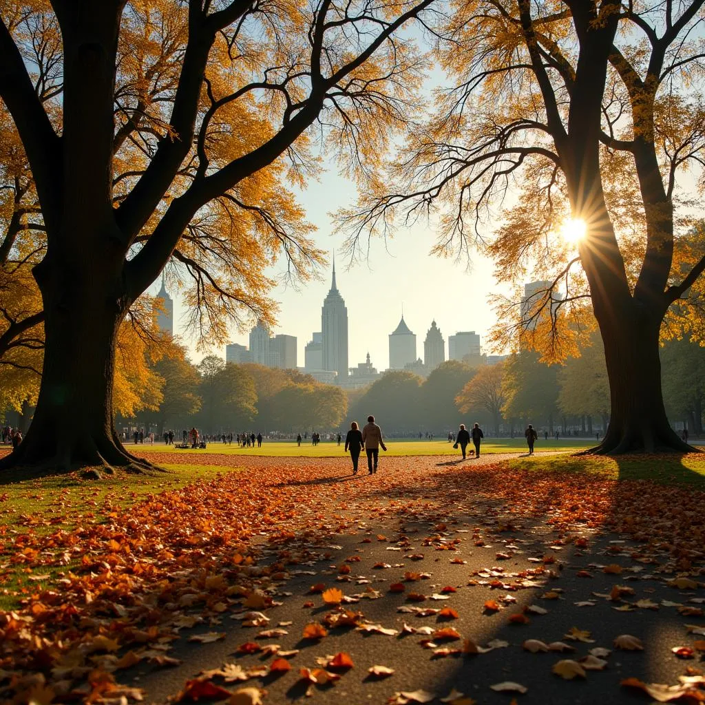 Central Park in Autumn