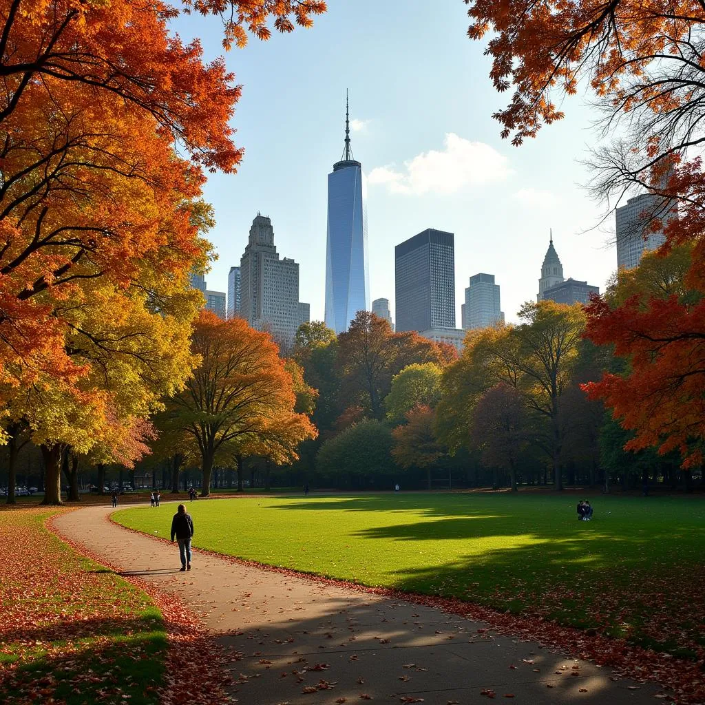 Central Park in Autumn