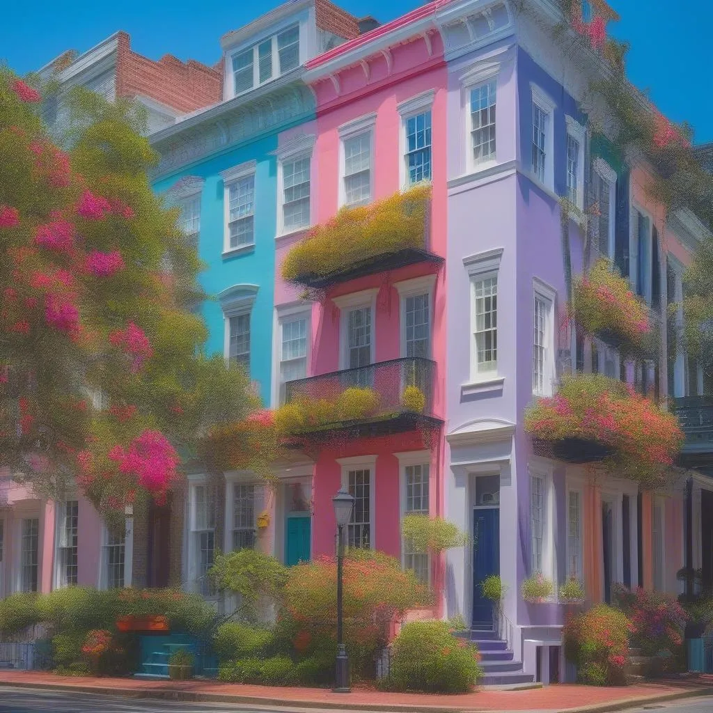 Charleston Rainbow Row