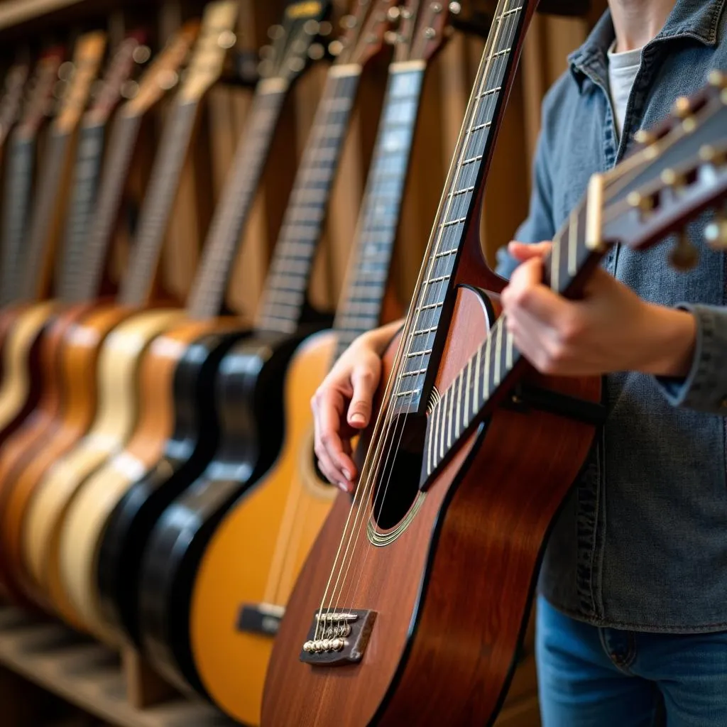 Choosing the right acoustic guitar