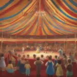 Circus tent interior