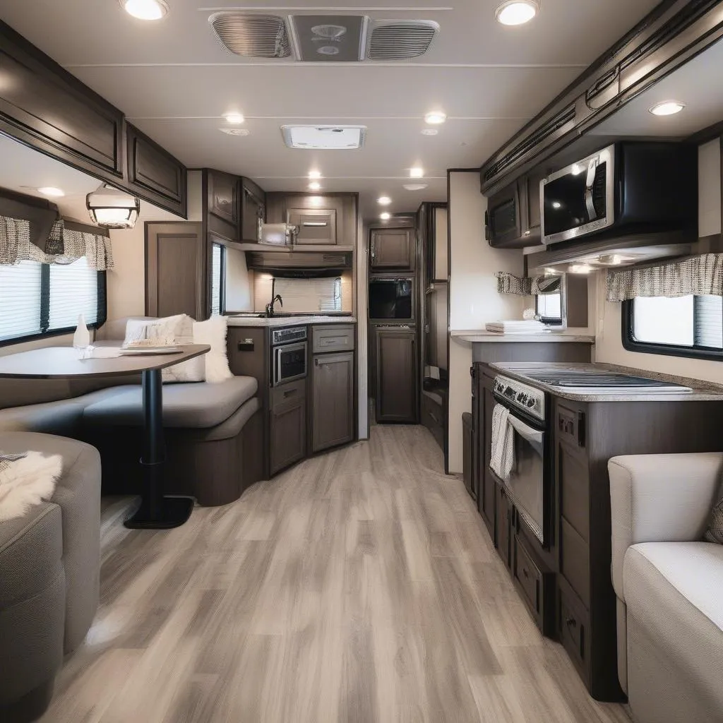 Clean Travel Trailer Interior