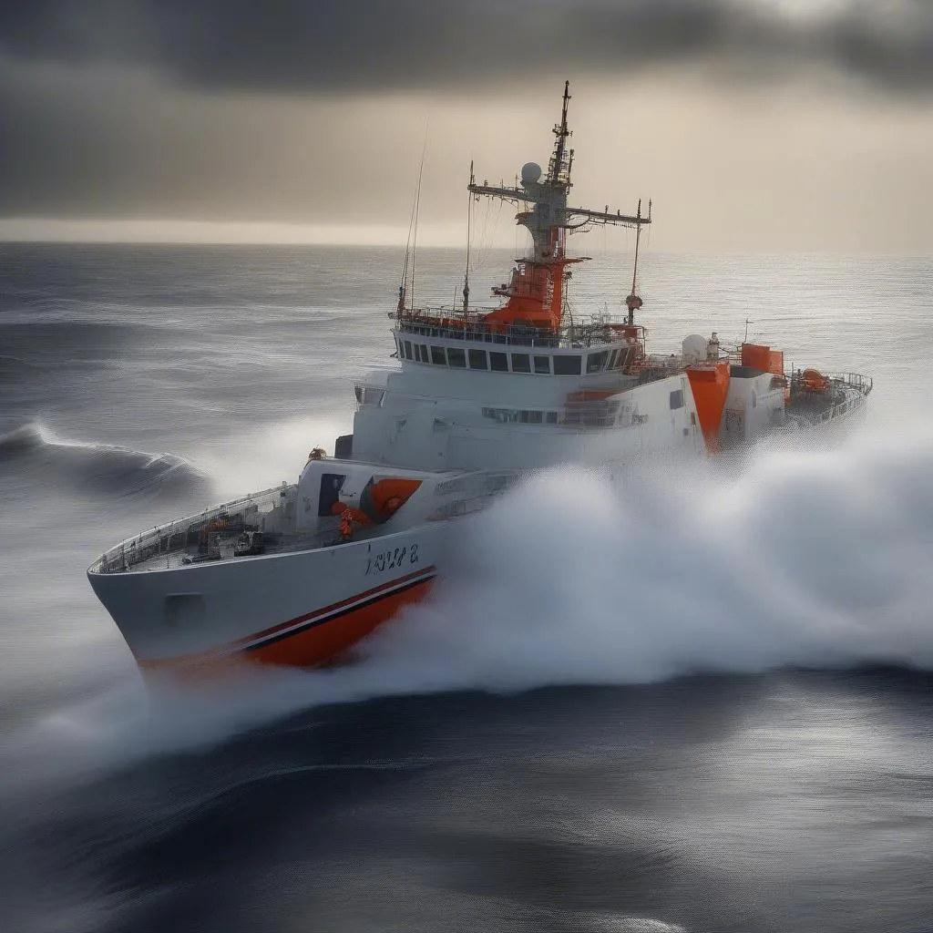 Coast Guard Ship on a Mission