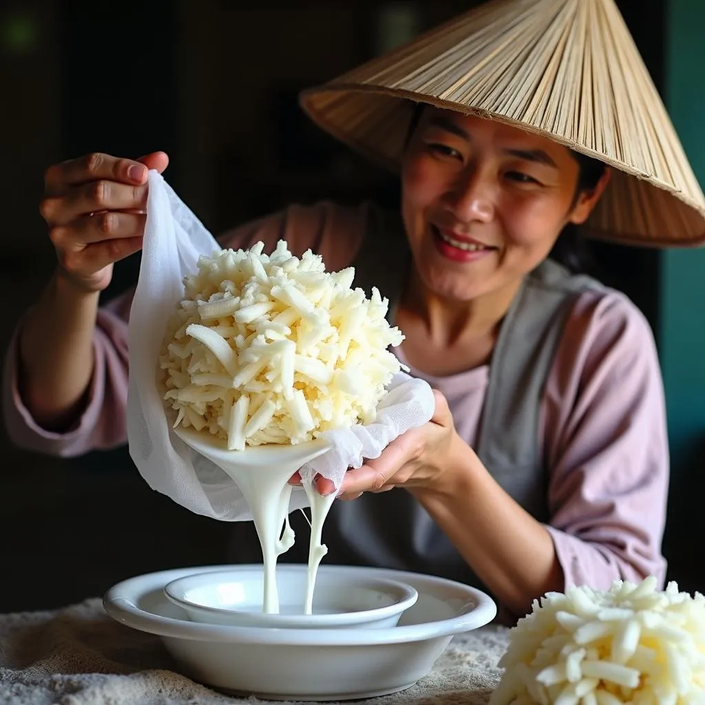 Extracting Coconut Milk