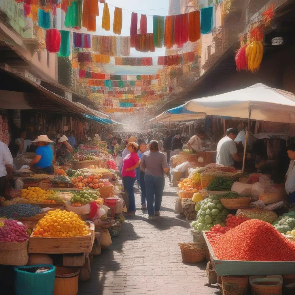 Vibrant Mexican Market