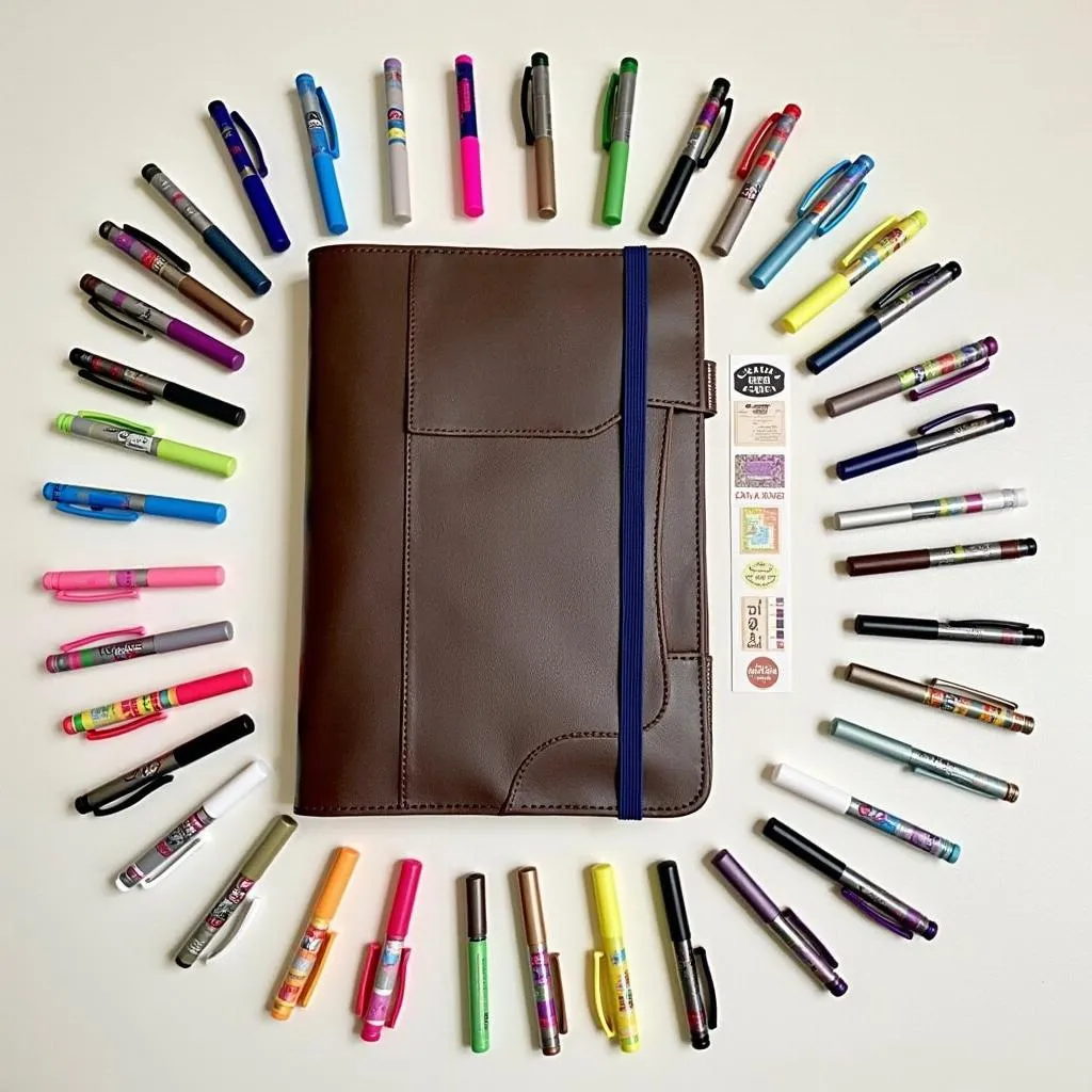 Colorful Stationery and Traveler's Notebook