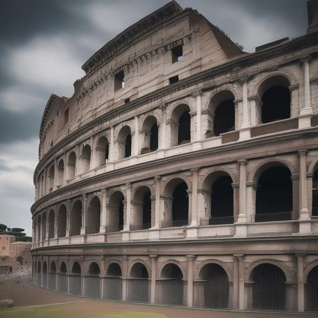 Roman Colosseum Ruins