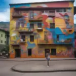 Vibrant Street Art in Comuna 13, Medellin