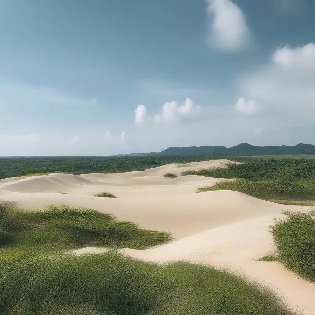 White Sand Dunes Vietnam