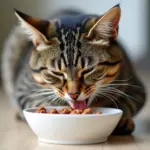 Cat Eating Wet Food