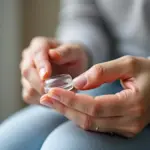 Contact lens cleaning routine