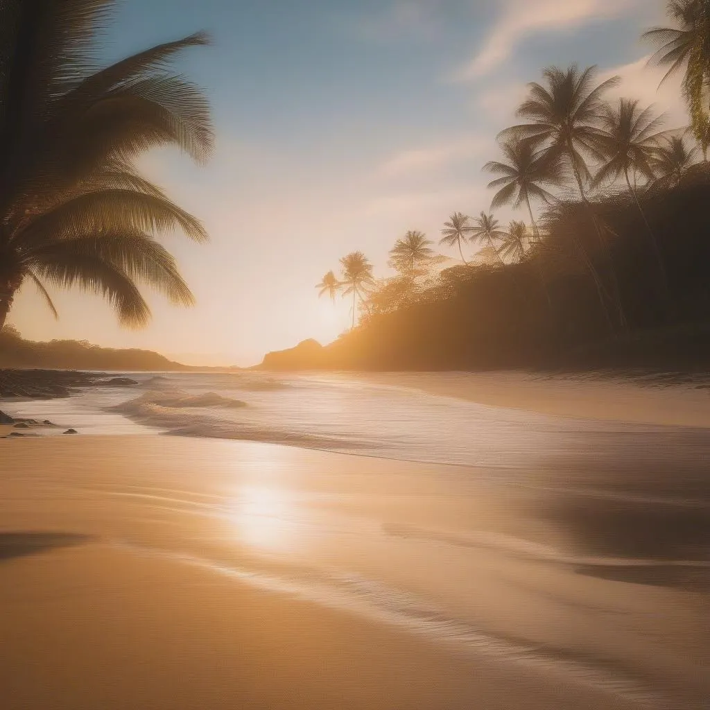 Sunset on a Costa Rican Beach