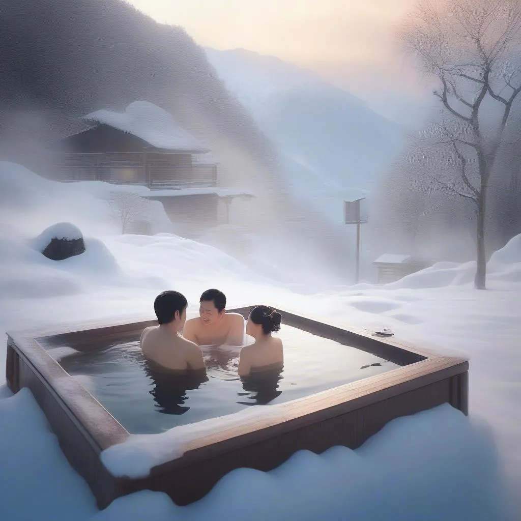 Onsen Experience in Winter