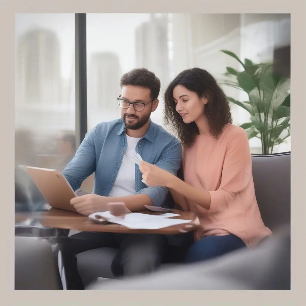 Couple Reviewing Travel Insurance