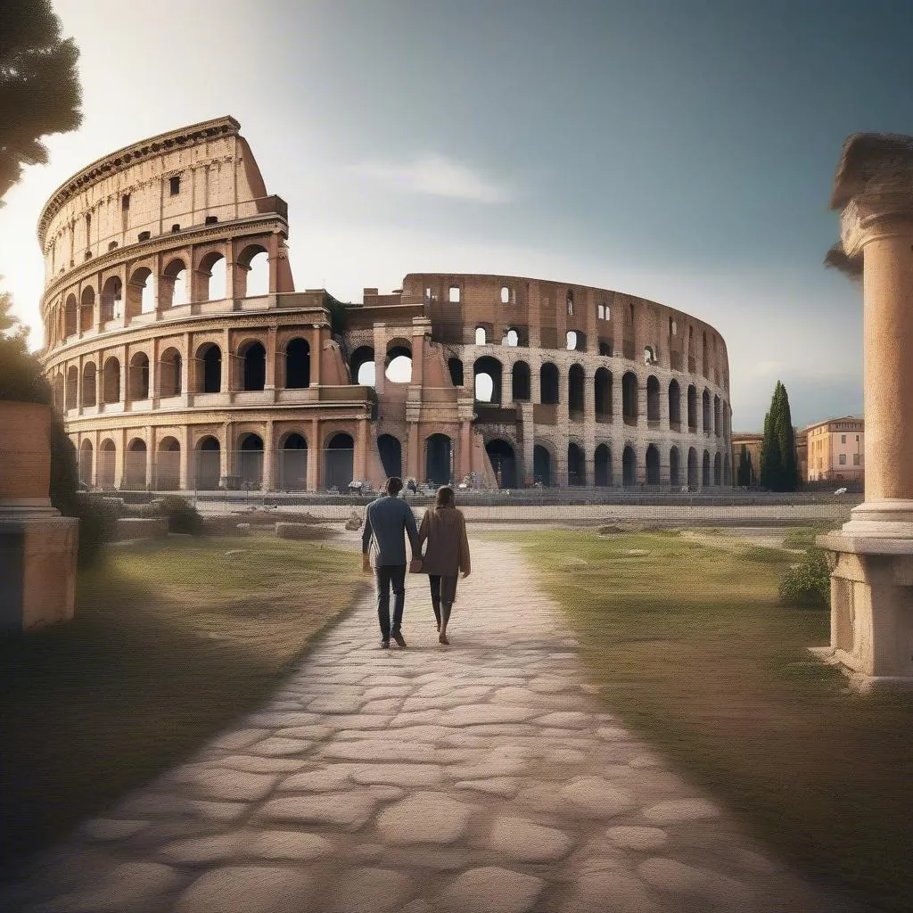 Couple Exploring Rome