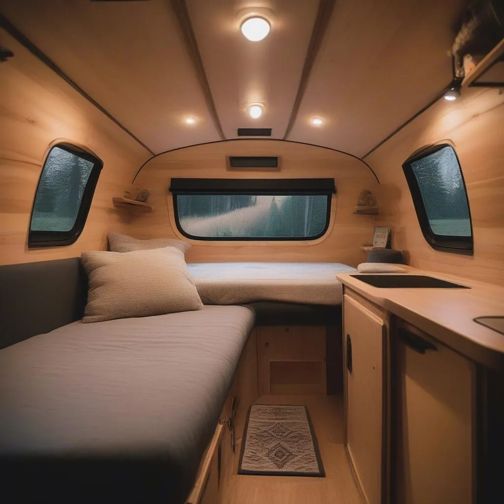 Cozy Teardrop Interior