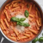 Creamy Tomato Pasta in a pot