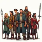 Critical Role characters embarking on a journey